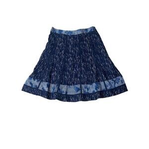 Coldwater Creek A-line Skirt Large Prairie‎ Peasant Midi Grannycore Coastal Boho